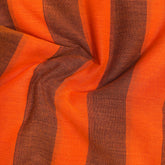 Indupriyaa Orange Handloom Khadi Cotton Saree